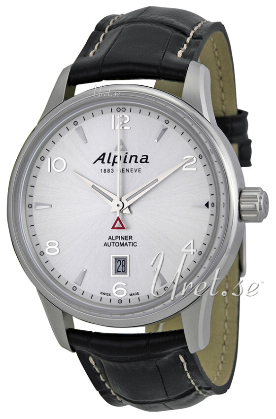 Alpina Alpiner Herrklocka AL-525S4E6 Silverfärgad/Läder Ø41.5 mm