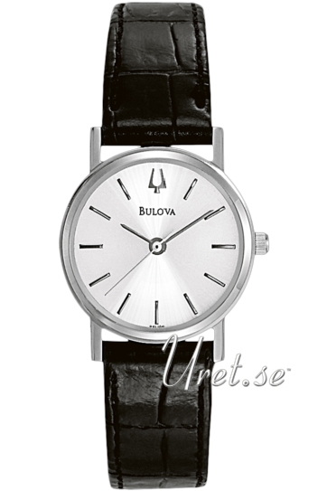 Bulova Dress Damklocka 96L104 Silverfärgad/Läder Ø25 mm - Bulova