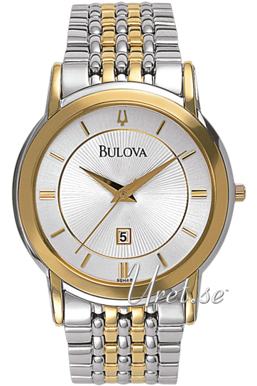 Bulova Dress Herrklocka 98H48 Silverfärgad/Gulguldtonat stål Ø37 mm - Bulova