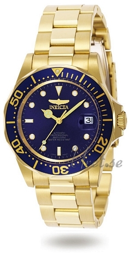 Invicta Pro Diver Herrklocka 8930 Blå/Gulguldtonat stål Ø40 mm - Invicta