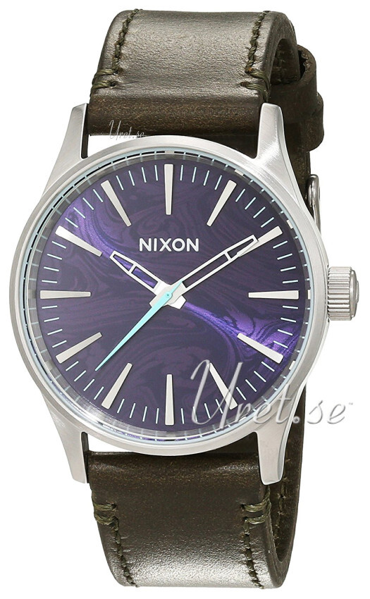 Nixon A3772302-00 The Sentry Lila/Läder Ø38 mm - Nixon