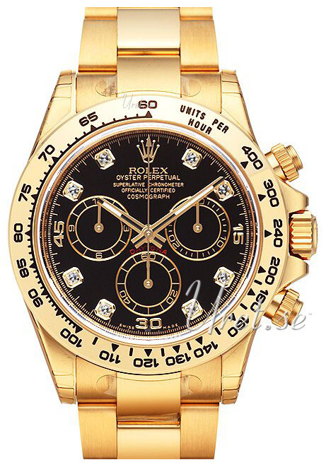 Rolex Cosmograph Daytona Herrklocka 116508-0008 Svart/18 karat gult guld - Rolex