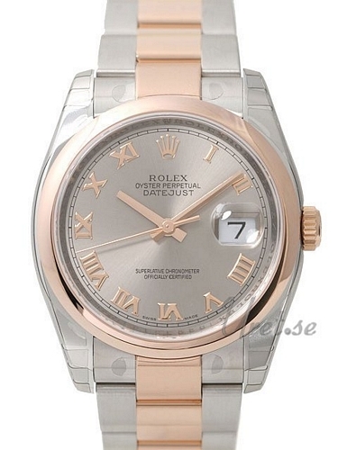 Rolex Datejust Gold/Steel Herrklocka 116201-0090 Silverfärgad/18 karat - Rolex