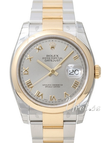 Rolex Datejust Gold/Steel Herrklocka 116203-0137 Silverfärgad/18 karat