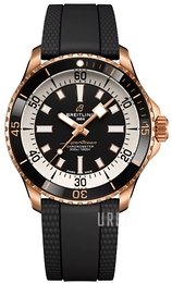 Breitling Superocean Automatic 42 Svart/Gummi Ø42 mm R17375211B1S1