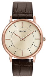 Bulova Dress Beige/Läder Ø40 mm 97A126