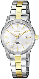 Citizen Elegance Vit/Gulguldtonat stål Ø28 mm EU6074-51D