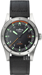 Fortis Flieger Svart/Läder Ø39 mm F4220006