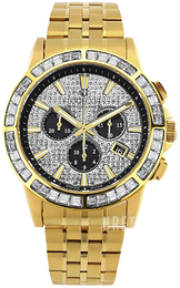 Louis XVI Majeste Iced Out Svart/Gulguldtonat stål Ø43 mm XLXVI1130