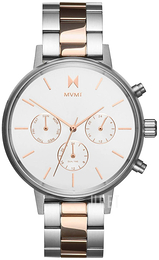 MVMT Nova Vit/Roséguldstonat stål Ø38 mm FC01-S