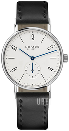 Nomos Glashütte Tangente Vit/Läder Ø35 mm N-101