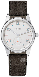 Nomos Glashütte Club Vit/Läder Ø38.5 mm N-735