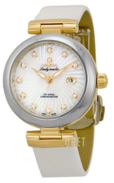 Omega De Ville Ladymatic Co-Axial 34mm Vit/Läder Ø34 mm 425.22.34.20.55.002