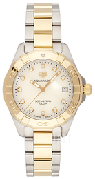 TAG Heuer Aquaracer Lady Vit/18 karat gult guld Ø32 mm WBD1322.BB0320