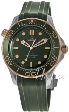 Omega Herrklocka 210.92.42.20.10.001 Seamaster Diver 300M Grön/Gummi - Omega