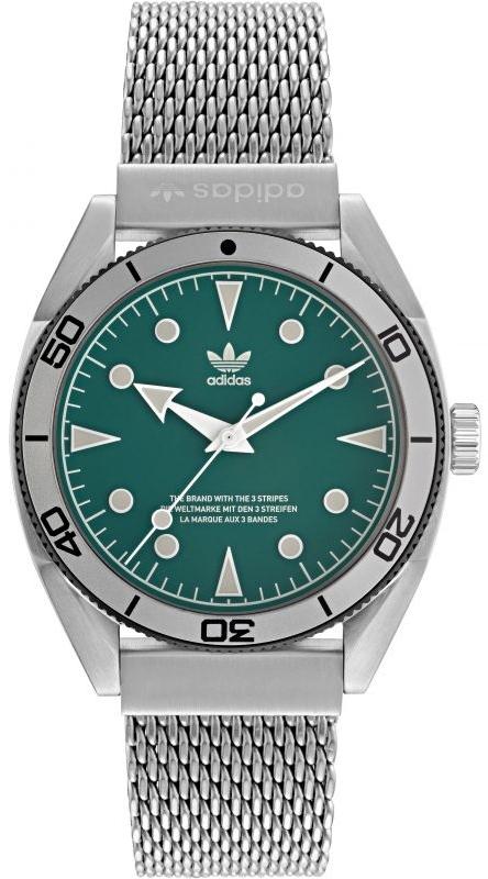 Adidas Herrklocka AOFH22005 Fashion Edition Grön/Stål Ø42 mm - Adidas