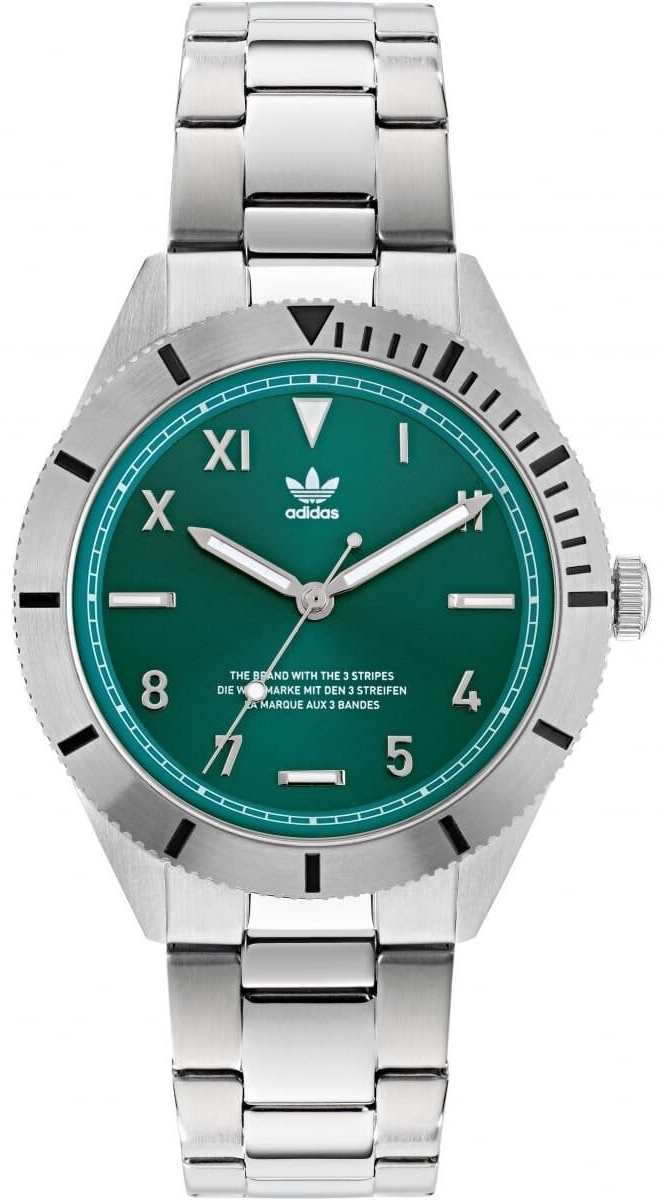 Adidas Herrklocka AOFH22060 Fashion Edition Gr&ouml;n/St&aring;l &Oslash;41 mm