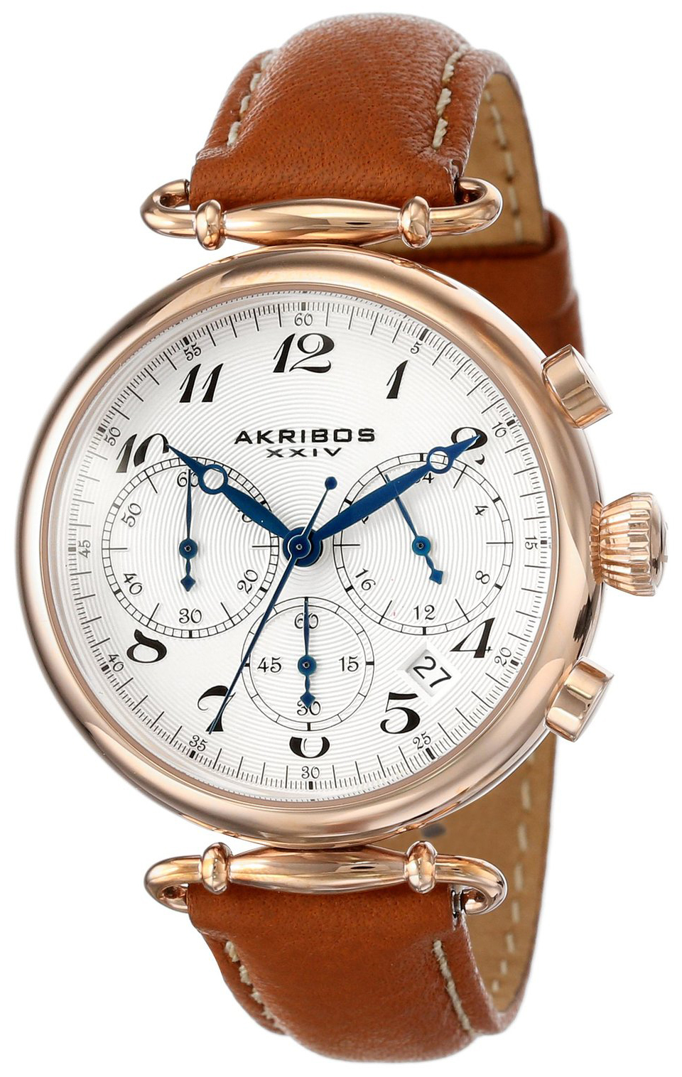 Akribos XXIV Chronograph Damklocka AK630TN Vit/Läder Ø40 mm - Akribos XXIV