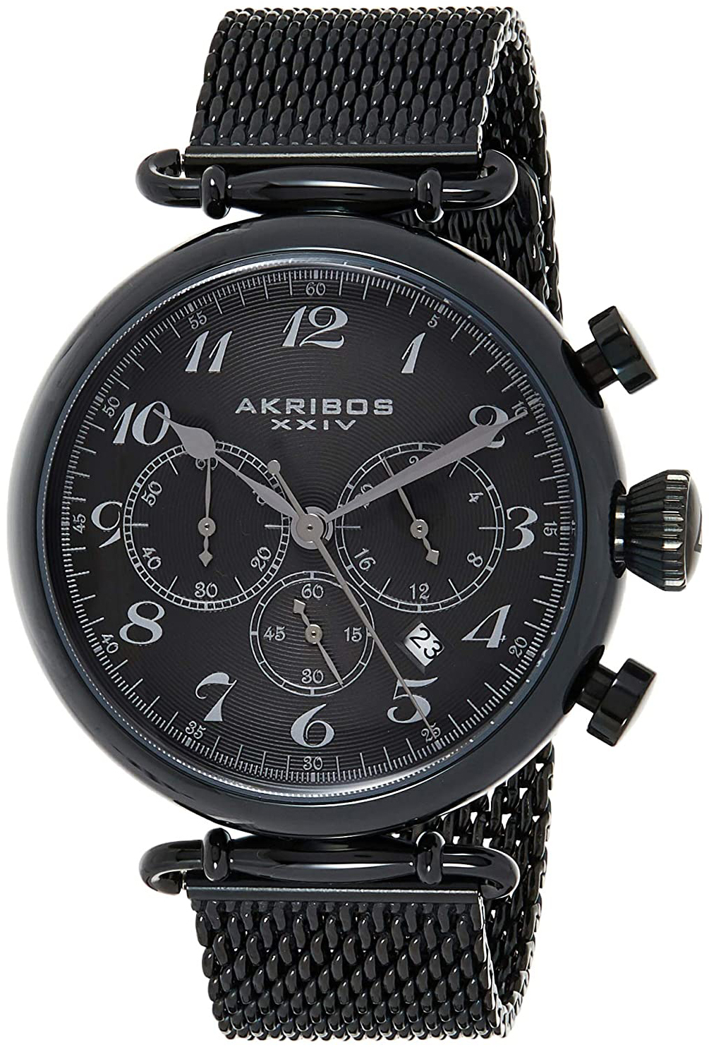 Akribos XXIV Chronograph Herrklocka AK627BK Svart/Stål Ø46 mm - Akribos XXIV