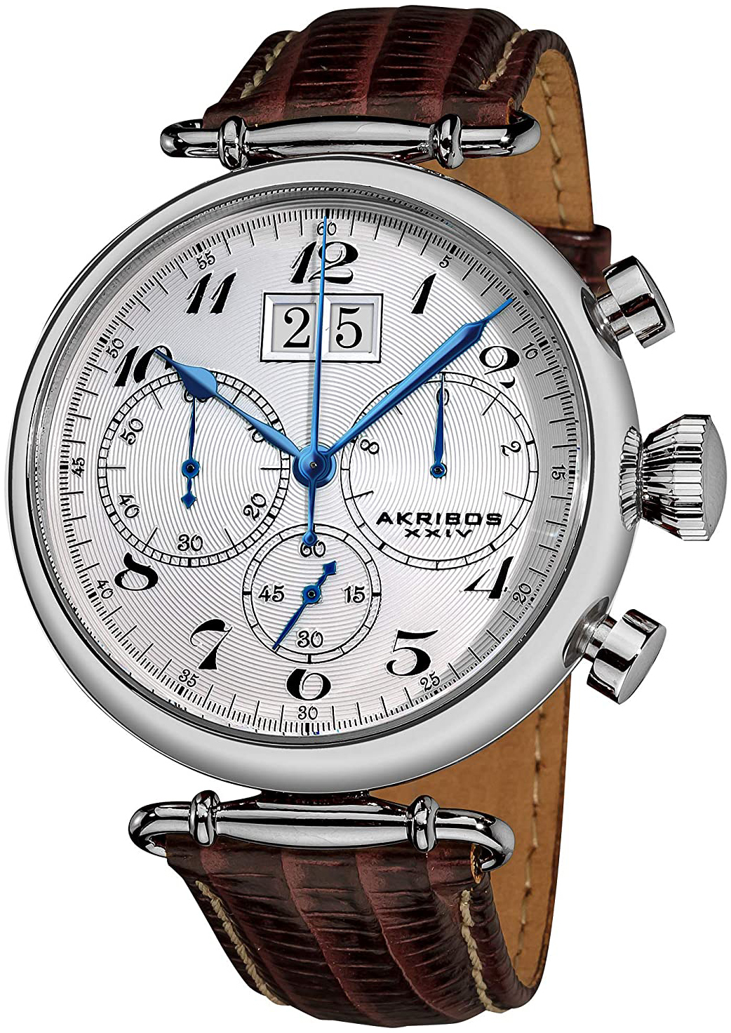 Akribos XXIV Chronograph Herrklocka AK628SS Vit/Läder Ø46 mm - Akribos XXIV