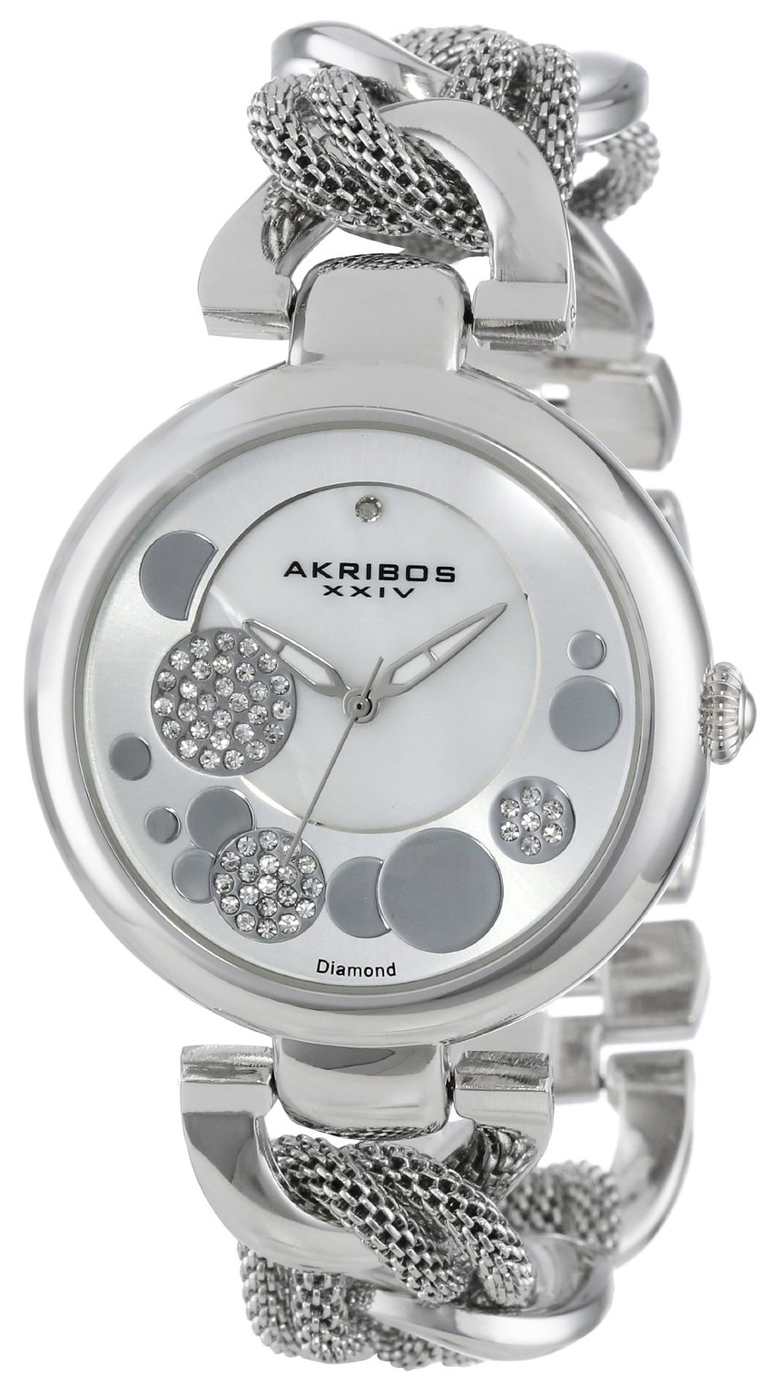 Akribos XXIV Diamond Damklocka AK643SS Silverfärgad/Stål Ø41 mm - Akribos XXIV