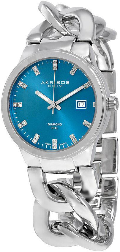 Akribos XXIV Damklocka AK759SSTQ Blå/Stål Ø38 mm - Akribos XXIV