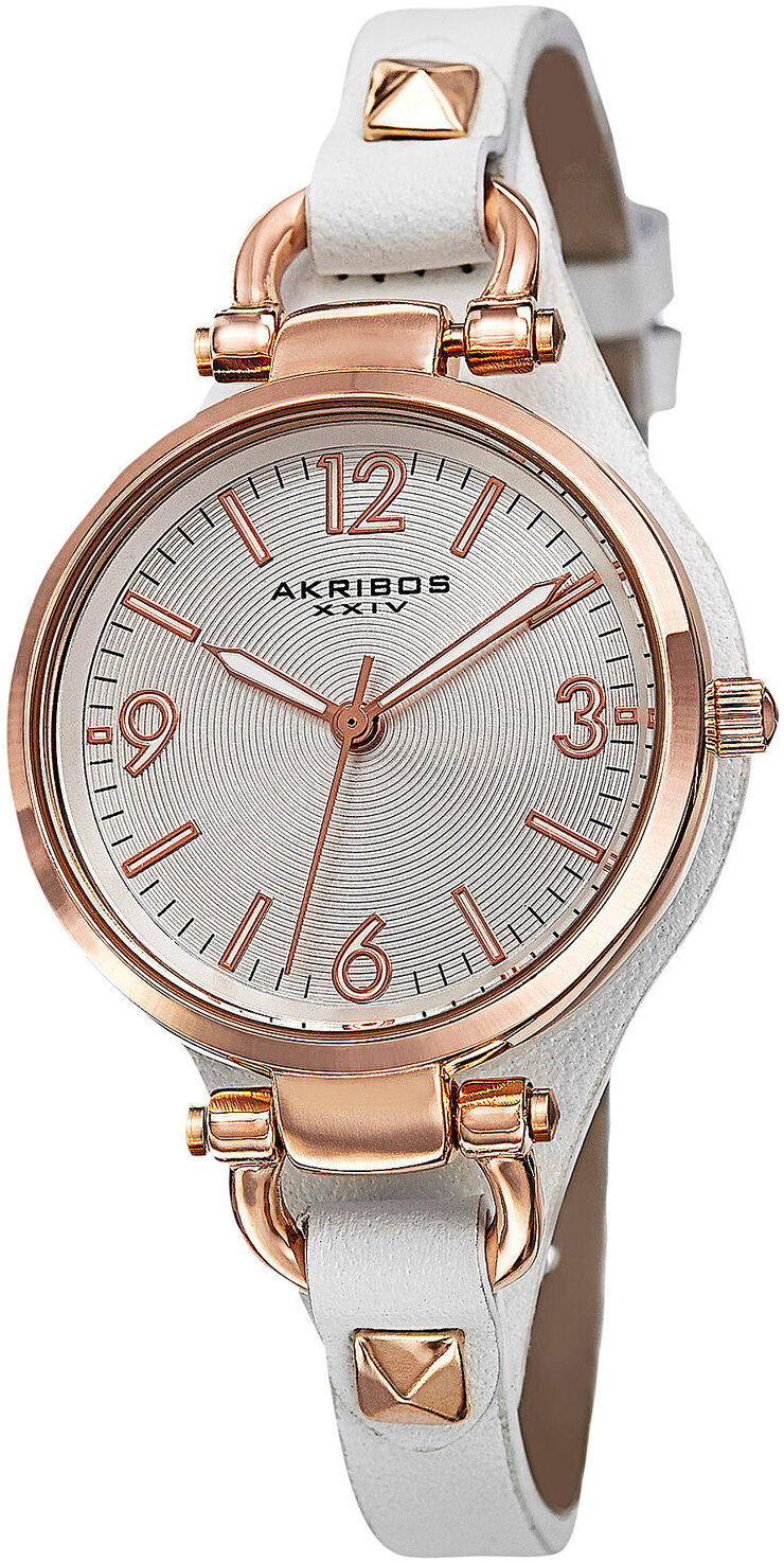 Akribos XXIV Damklocka AK761WTR Classic Silverfärgad/Roséguldstonat - Akribos XXIV