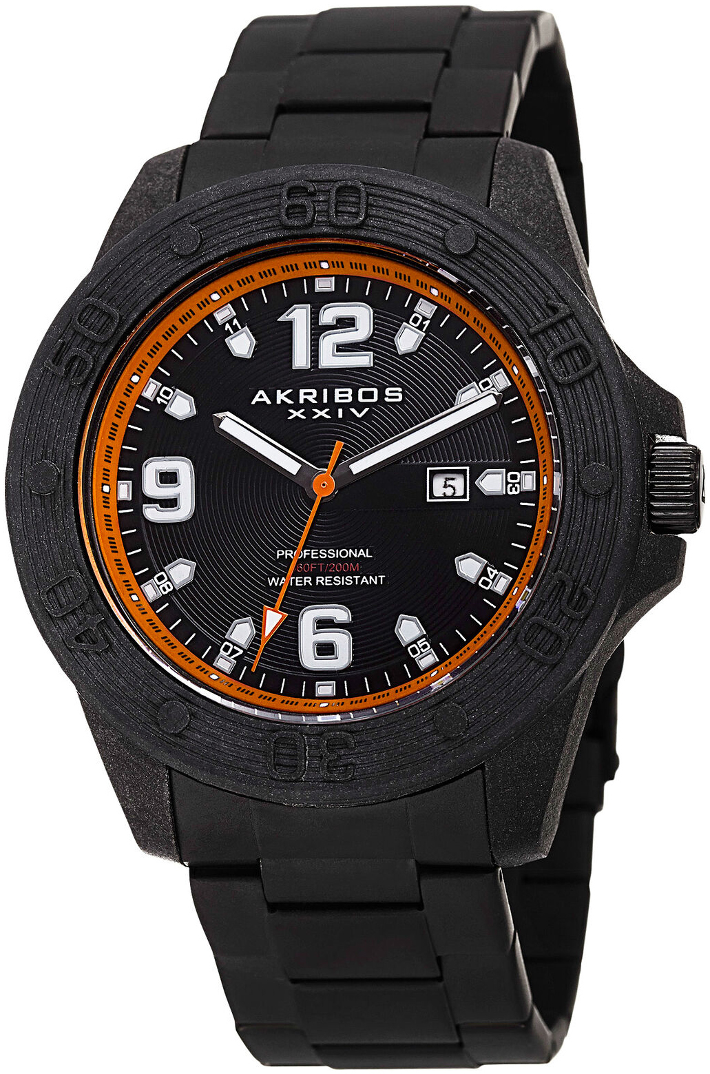 Akribos XXIV Herrklocka AK797OR Svart/Stål Ø48 mm - Akribos XXIV