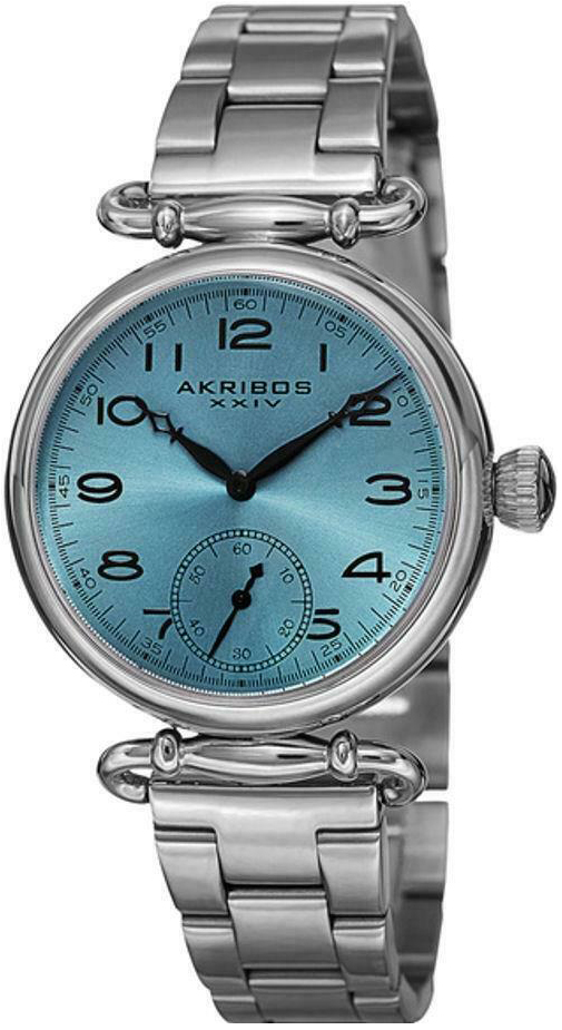 Akribos XXIV Damklocka AK806SSBU Turkos/Stål Ø34 mm - Akribos XXIV