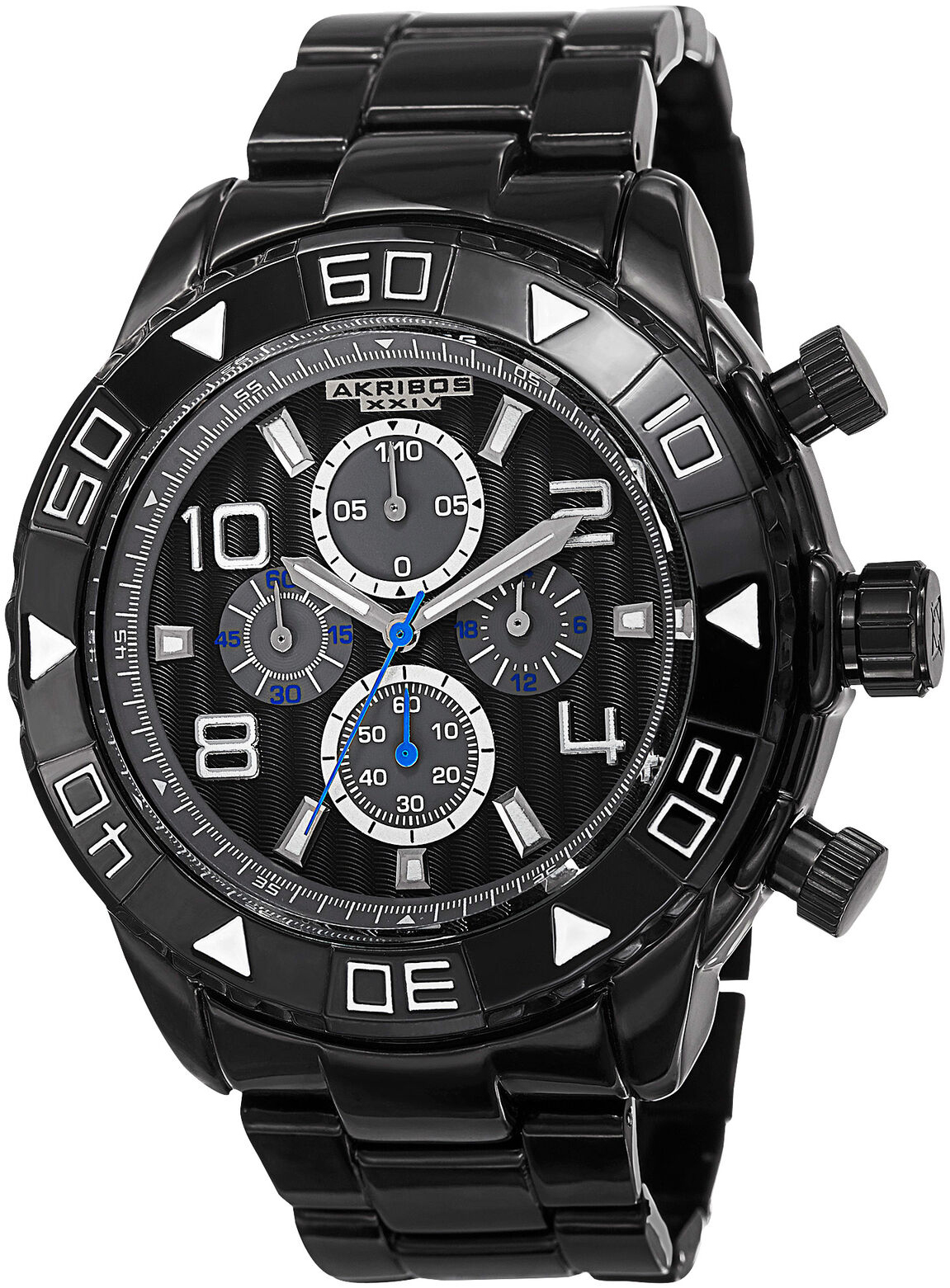 Akribos XXIV Herrklocka AK814BK Divers Svart/Stål Ø49.5 mm - Akribos XXIV