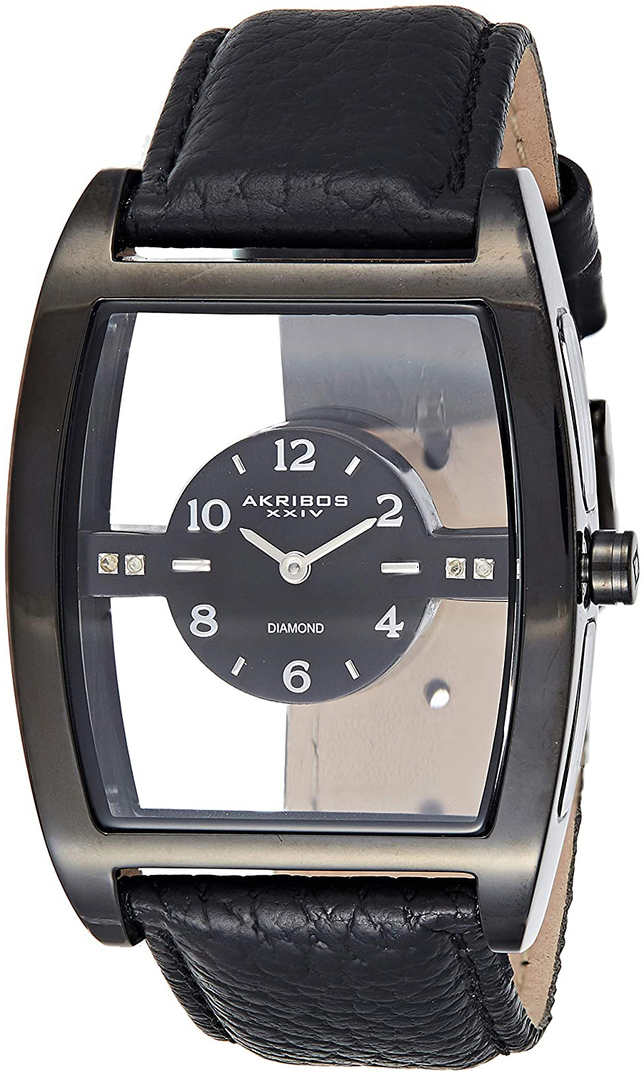 Akribos XXIV Herrklocka AK820BK Svart/Läder - Akribos XXIV