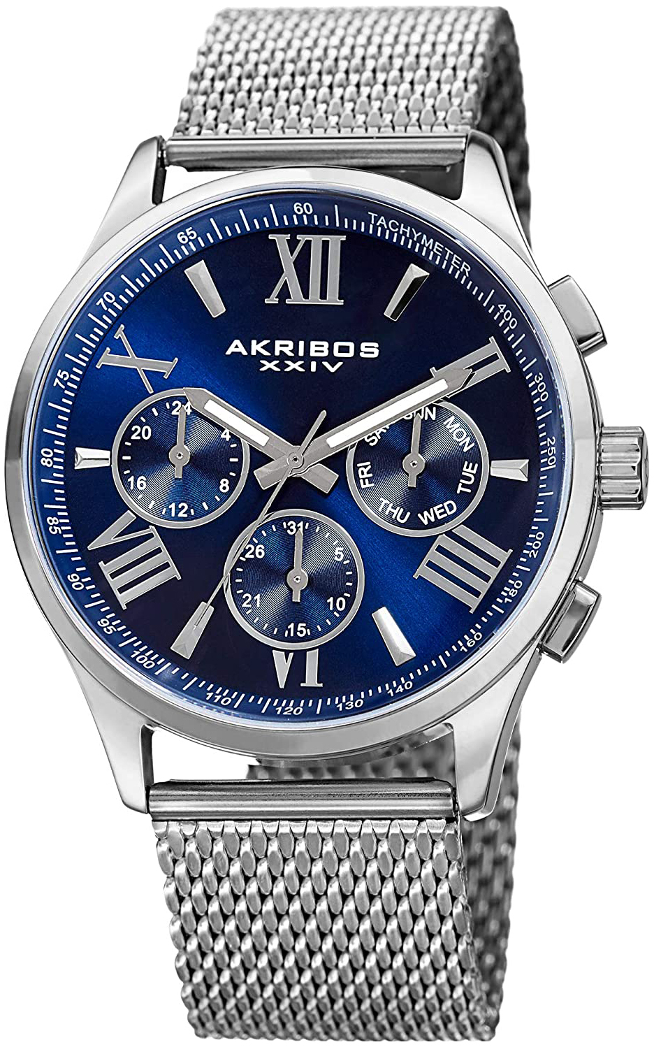 Akribos XXIV Herrklocka AK844SSBU Blå/Stål Ø42 mm - Akribos XXIV