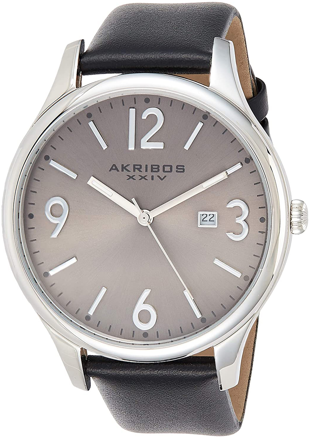 Akribos XXIV 99999 Herrklocka AK869SS Silverfärgad/Läder Ø44 mm - Akribos XXIV