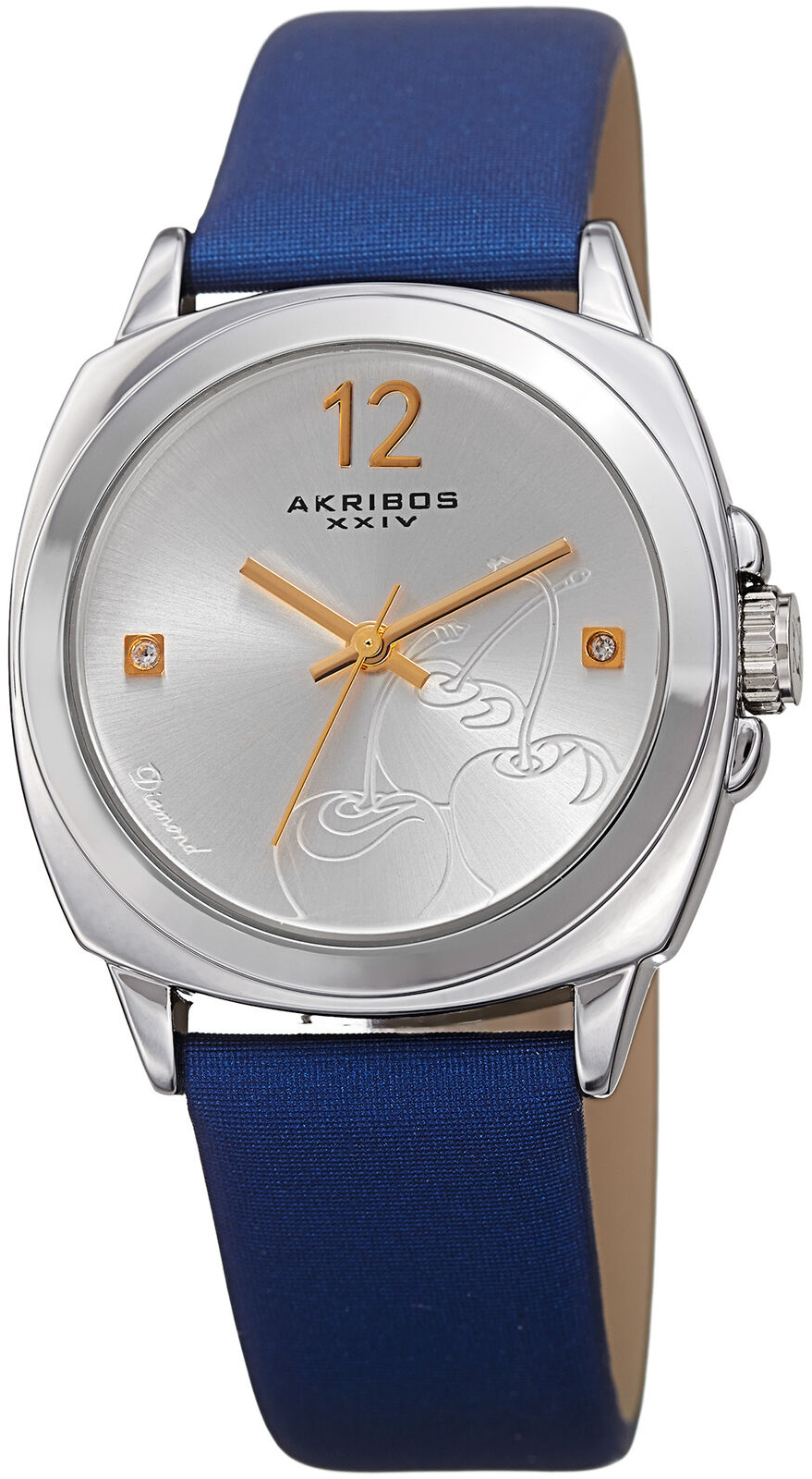 Akribos XXIV Damklocka AK902BU Silverfärgad/Satin Ø32 mm - Akribos XXIV