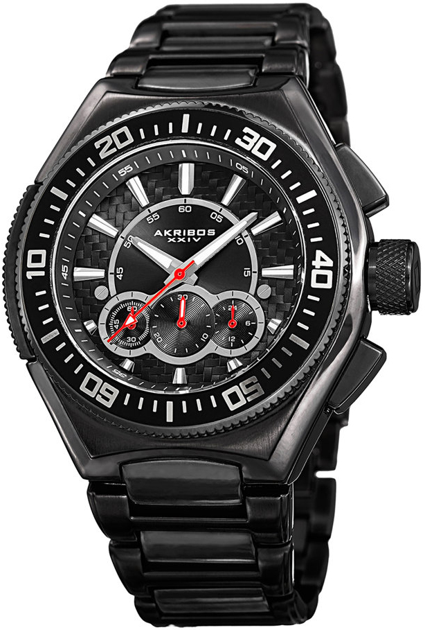Akribos XXIV Herrklocka AK910BK Classic Svart/Stål Ø48 mm - Akribos XXIV