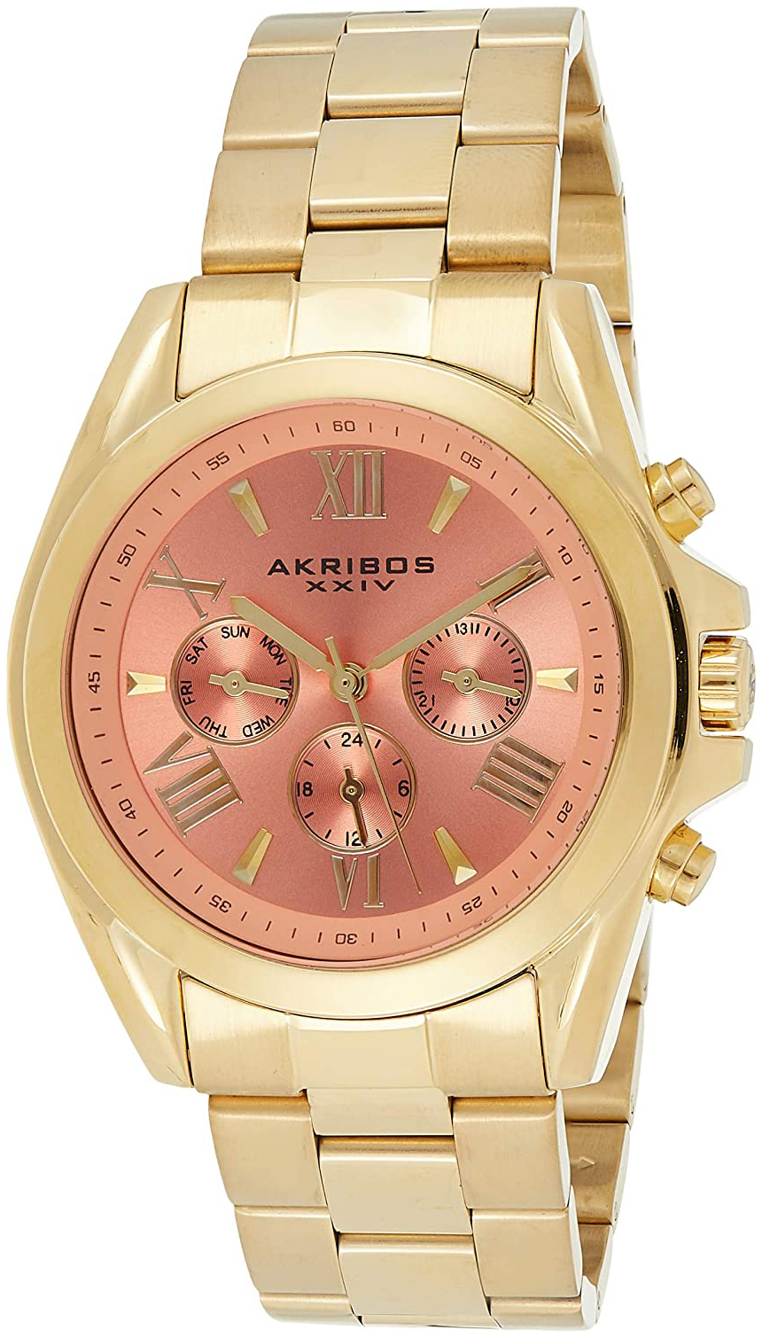 Akribos XXIV Damklocka AK951YGPCH Roséguldstonad/Gulguldtonat stål - Akribos XXIV