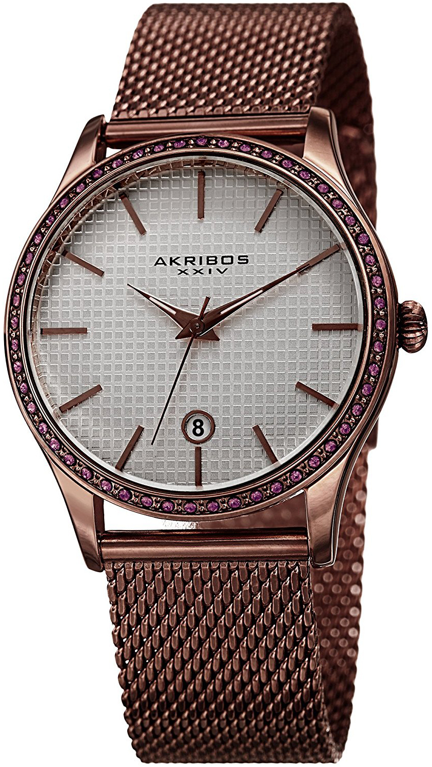 Akribos XXIV Damklocka AK967BR Silverfärgad/Stål Ø45 mm - Akribos XXIV