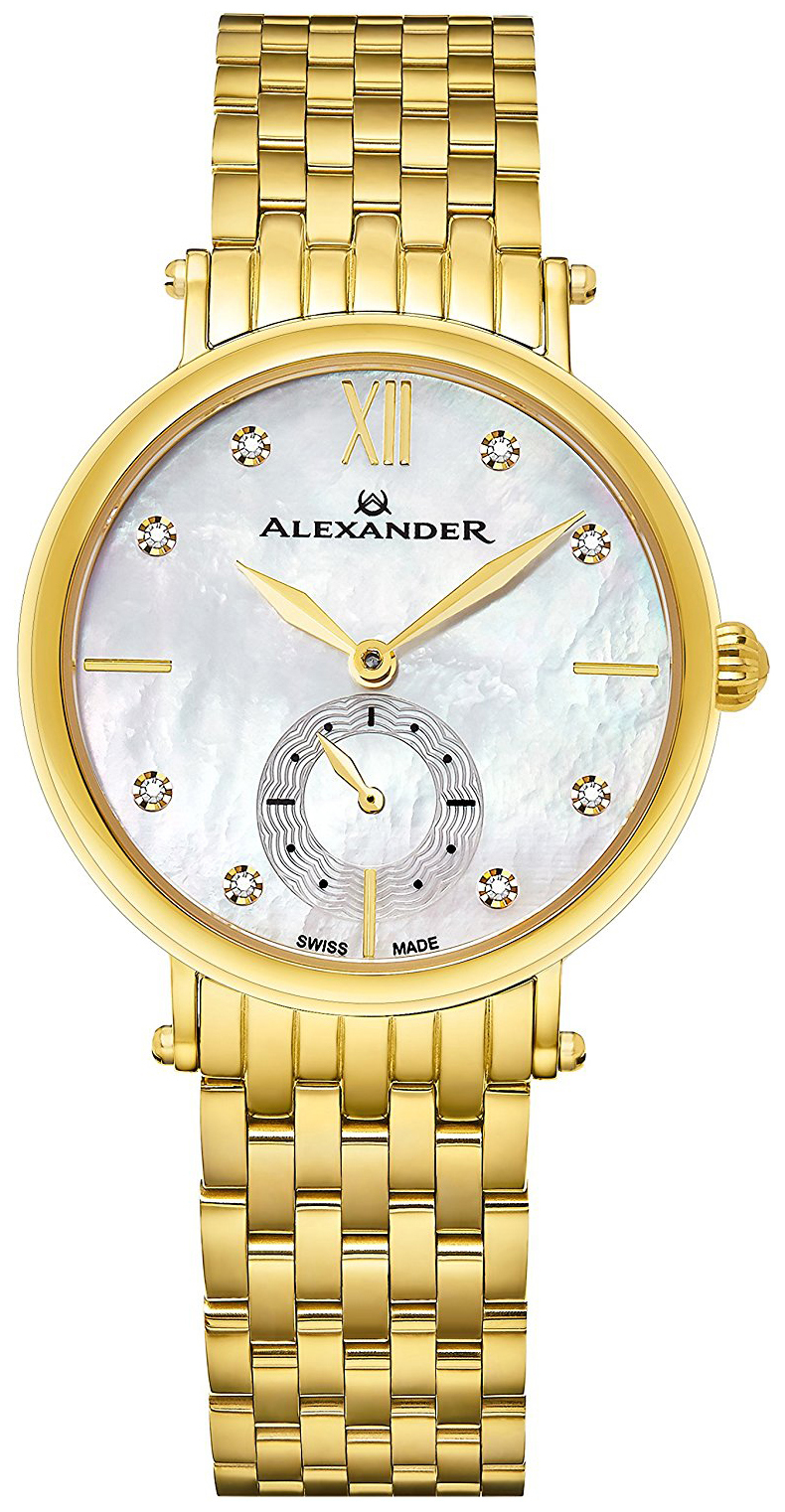 Alexander Damklocka AD201B-02 Monarch Silverfärgad/Gulguldtonat - Alexander