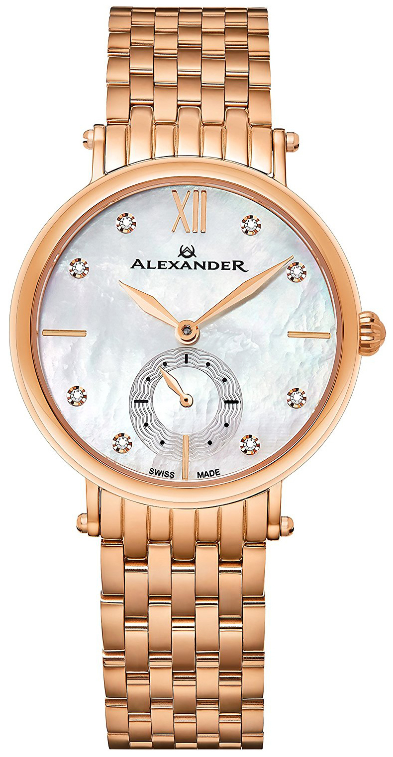 Alexander Damklocka AD201B-03 Monarch Silverfärgad/Roséguldstonat - Alexander