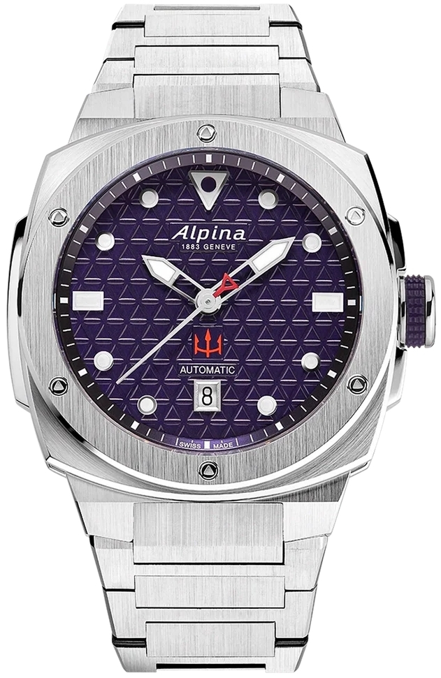Alpina Herrklocka AL-525NARK4AE6B Seastrong Diver Extreme Lila/Stål - Alpina