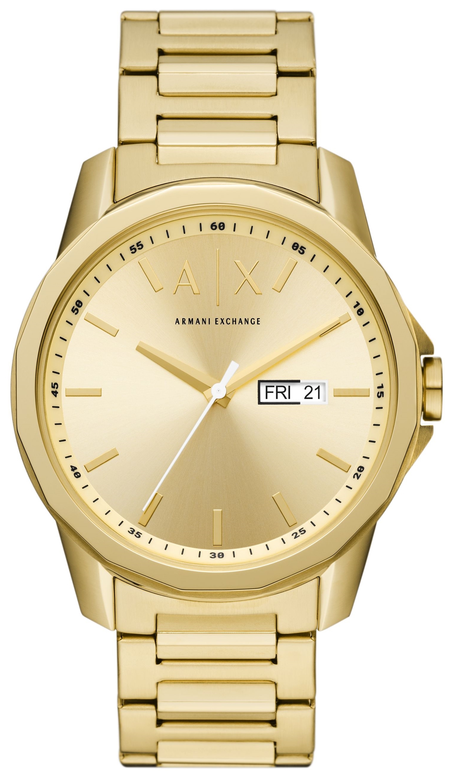 Armani Exchange Herrklocka AX1734 Banks Guldtonad/Guldtonat st&aring;l