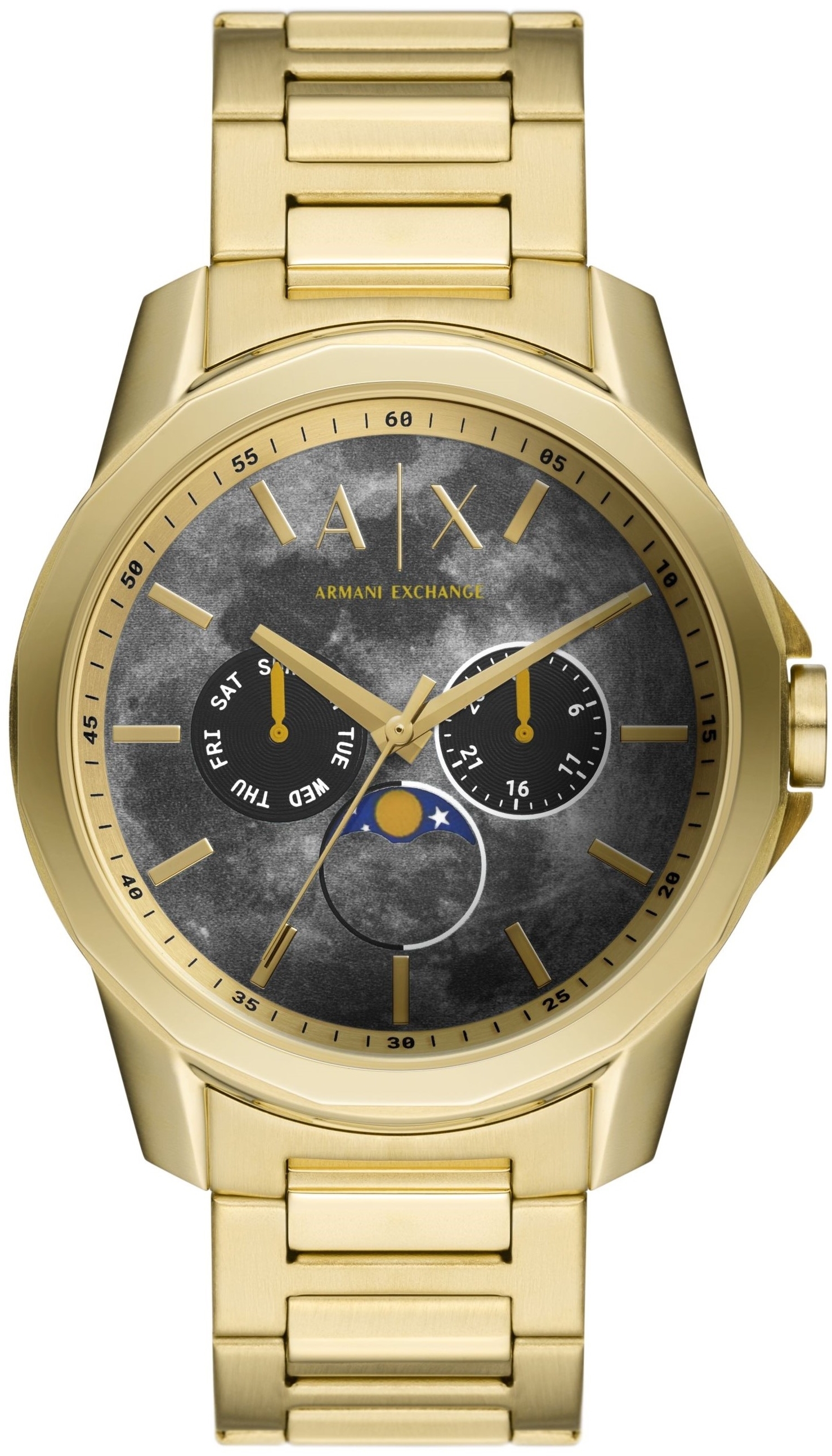 Armani Exchange Herrklocka AX1737 Banks Gr&aring;/Guldtonat st&aring;l &Oslash;44 mm
