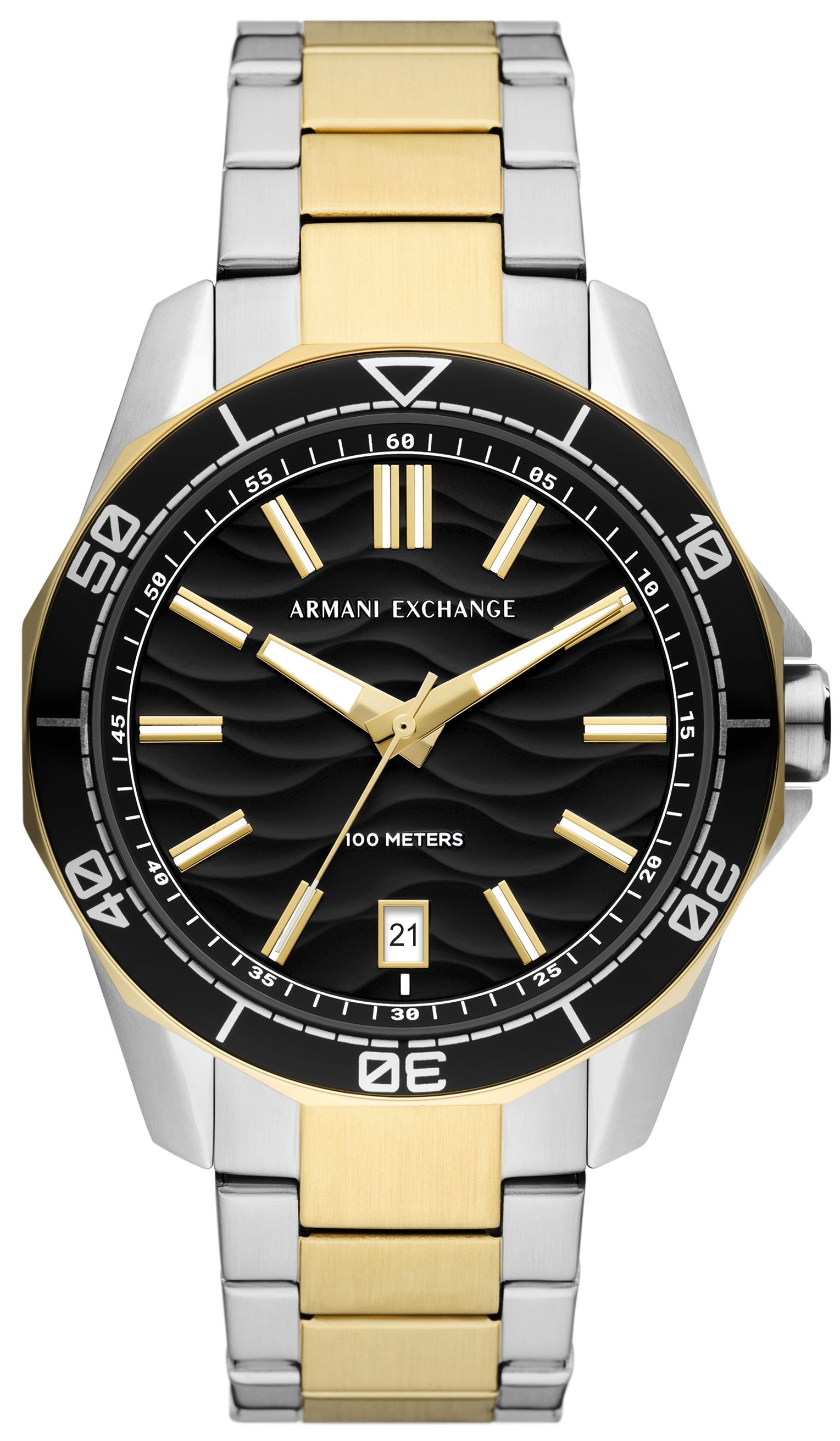Armani Exchange Herrklocka AX1956 Spencer Svart/Guldtonat st&aring;l &Oslash;44