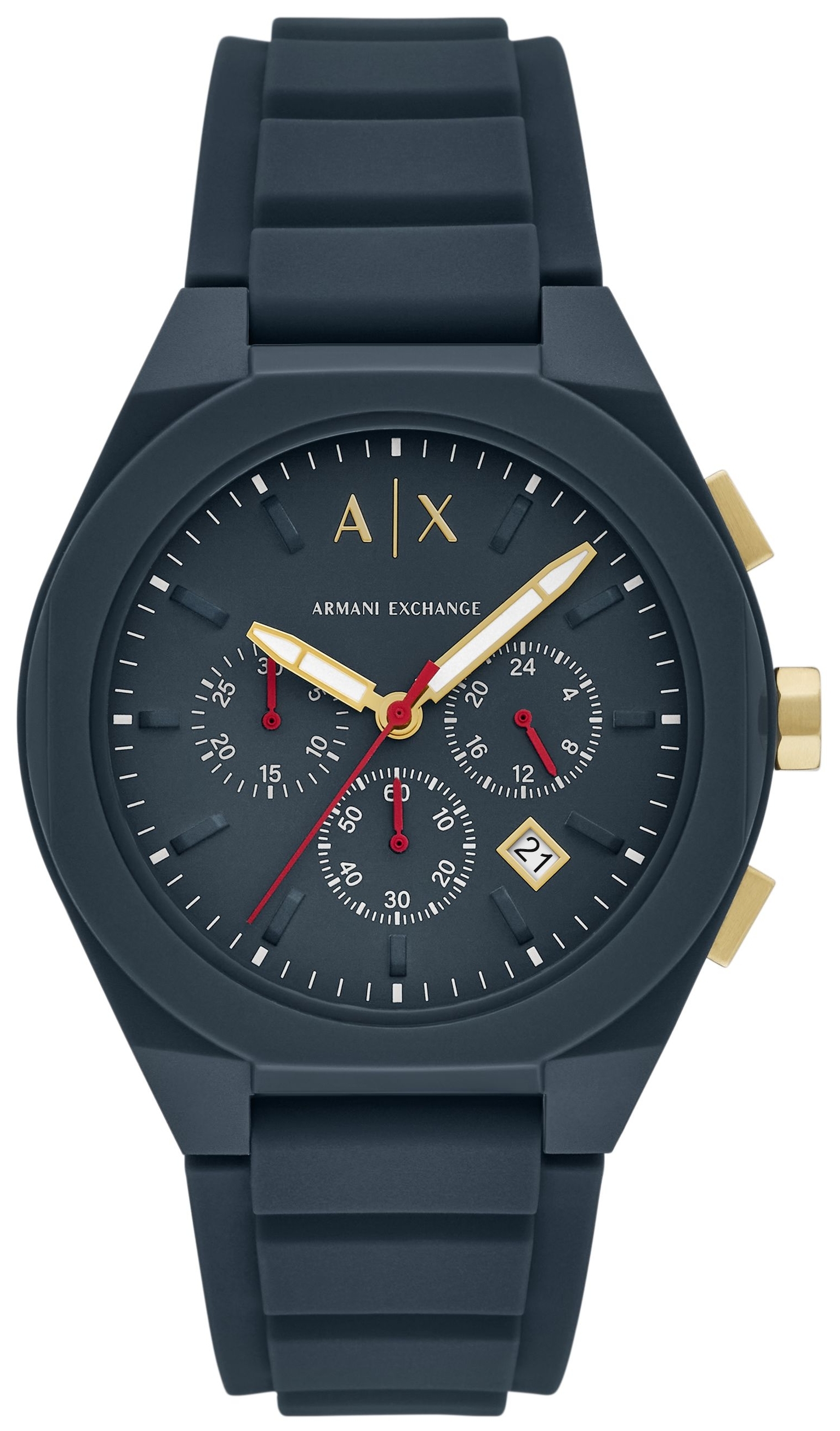 Armani Exchange Herrklocka AX4168 Raphael Blå/Gummi Ø44 mm - Armani Exchange
