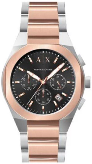 Armani Exchange Herrklocka AX4181 Rafael Svart/Roséguldstonat stål - Armani Exchange