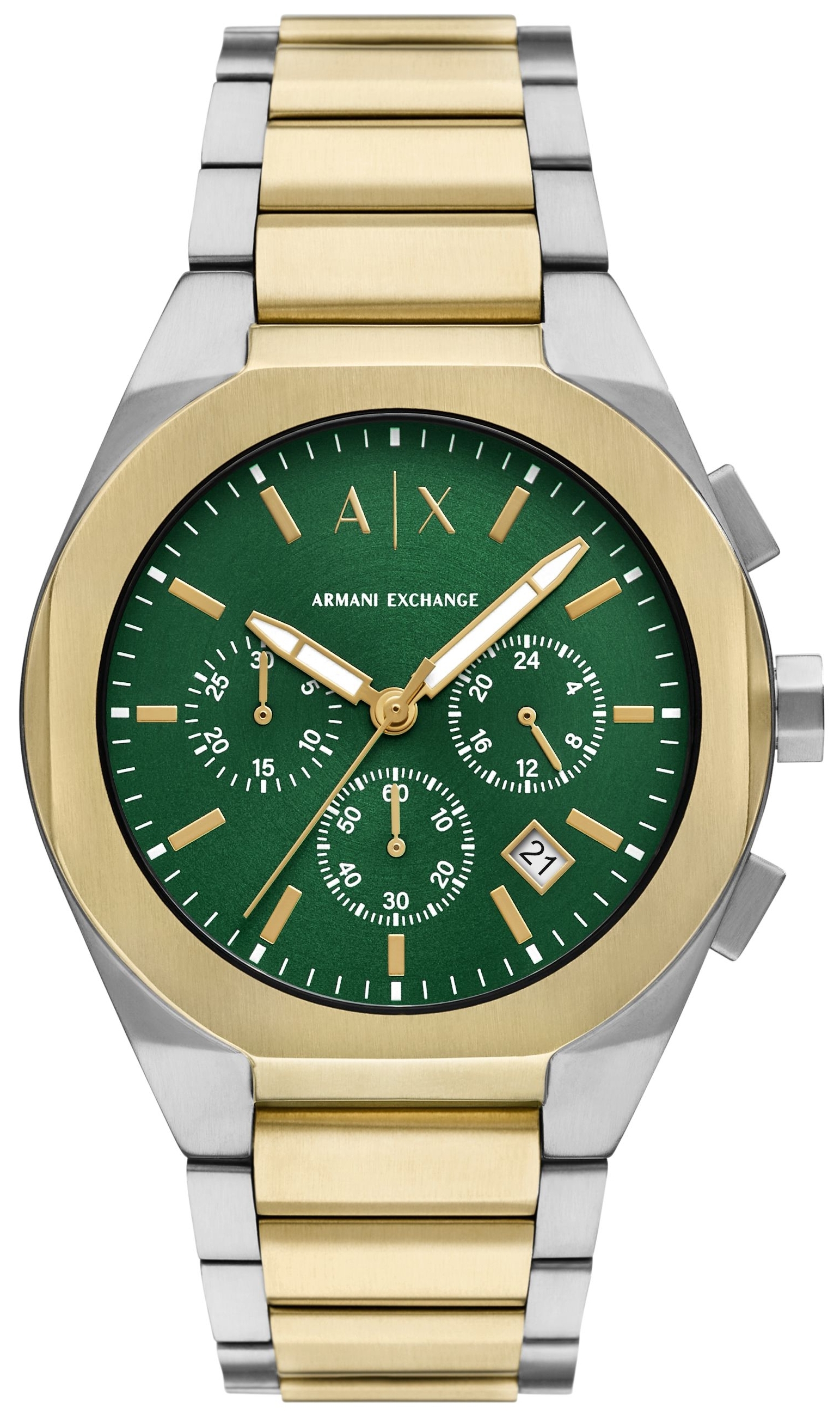 Armani Exchange Herrklocka AX4184 Raphael Grön/Guldtonat stål Ø42 - Armani Exchange