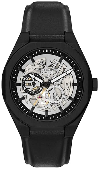 Armani Exchange Herrklocka AX4297 Sync Silverf&auml;rgad/L&auml;der &Oslash;44 mm