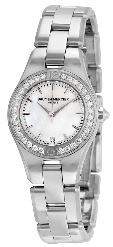 Baume & Mercier Damklocka M0A10013 Linea Vit/Stål Ø27 mm - Baume & Mercier