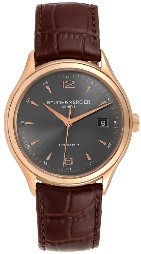 Baume & Mercier Herrklocka MOA10059 CLIFTON Grå/Läder Ø38.8 mm - Baume & Mercier