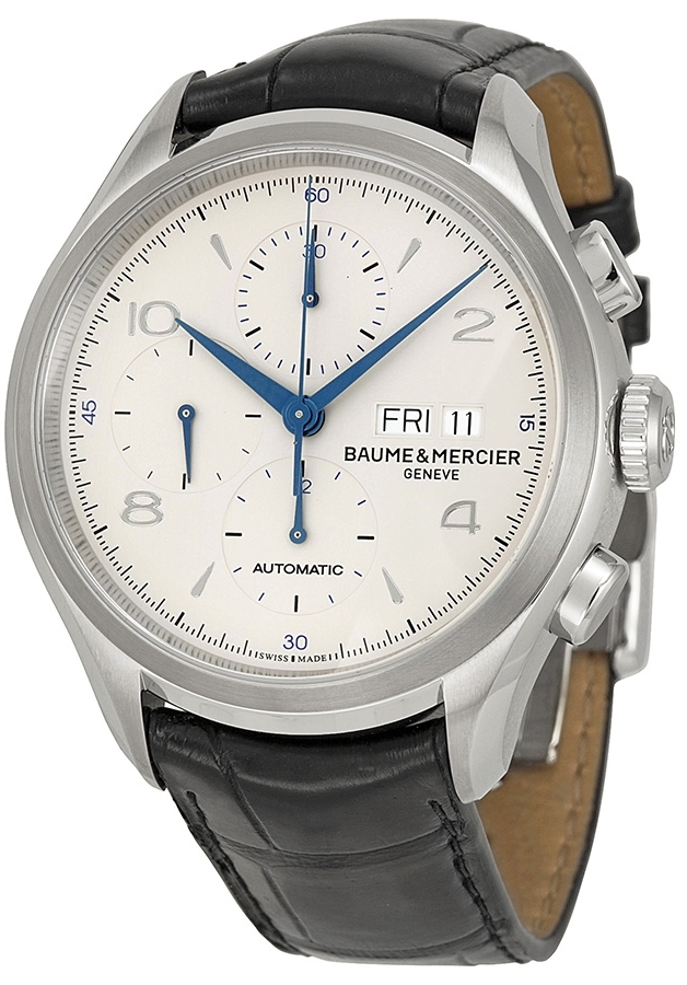 Baume & Mercier Herrklocka M0A10123 Clifton Silverfärgad/Läder - Baume & Mercier